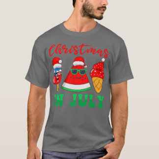 Melon und Eiscreme Weihnachten im Juli Premium T-Shirt