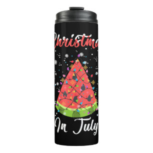 Melon Weihnachtsbaum Sommer Weihnachten im Juli Thermosbecher