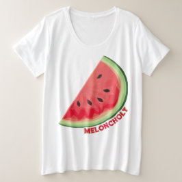 Meloncholy Große Größe T-Shirt