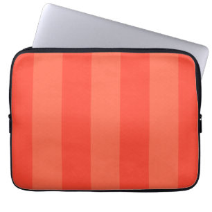 Melone-Orange Stripes Elektronik-Tasche Laptopschutzhülle