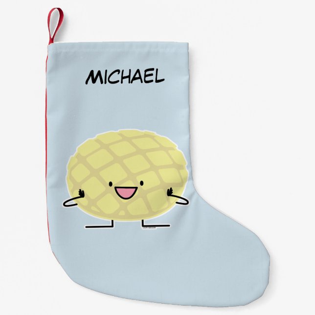 Melone-Pan süßer Patisserie Brot japanischen Kleiner Weihnachtsstrumpf (Vorderseite)