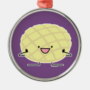 Melone-Pan süßer Patisserie Brot japanischen Ornament Aus Metall