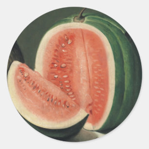 "Melonen" Kunstaufkleber Runder Aufkleber