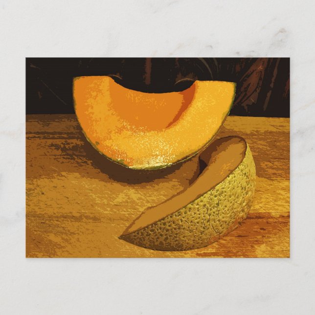 Melonen Postkarte (Vorderseite)
