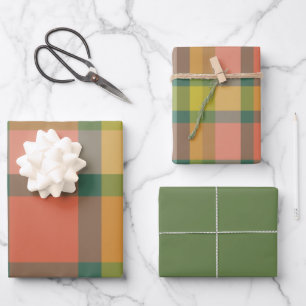 Melonen-Verpackungspapier Flachblatt-Set aus 3 Geschenkpapier Set