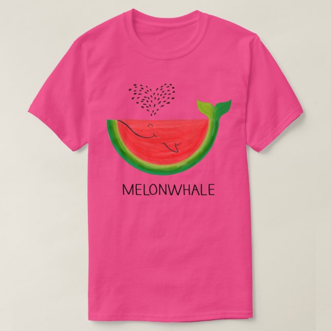 Melonwale SHIRT Melon Whale Wassermelone Gusto (Design vorne)