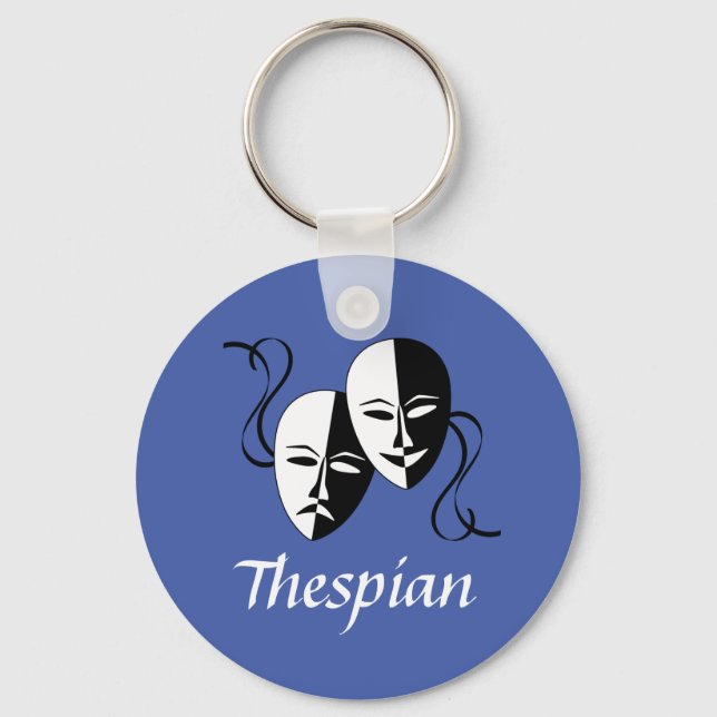 Melpo Thespian Masks Schlüsselanhänger (Vorderseite)
