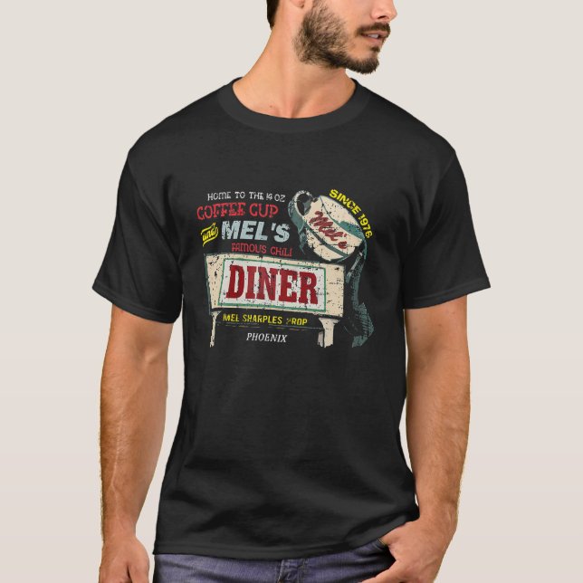 Mel's Diner From Alice Distressed T-Shirt (Vorderseite)