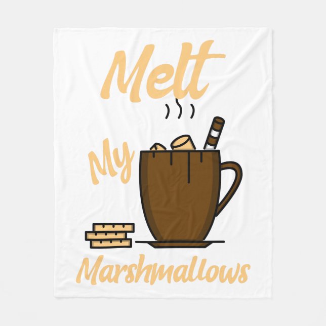 Melt meine Marshmallows Fleecedecke (Vorderseite)