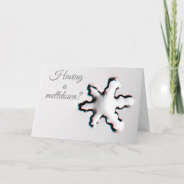 Meltdown Greeting Card Karte
