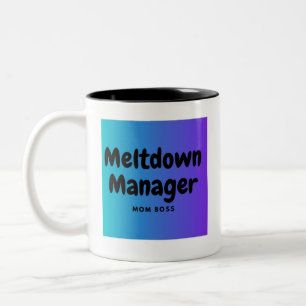 Meltdown Manager-Mama-Tasse Zweifarbige Tasse