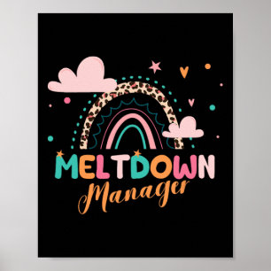 Meltdown-Manager nach Schultag-Betreuer Chi Poster
