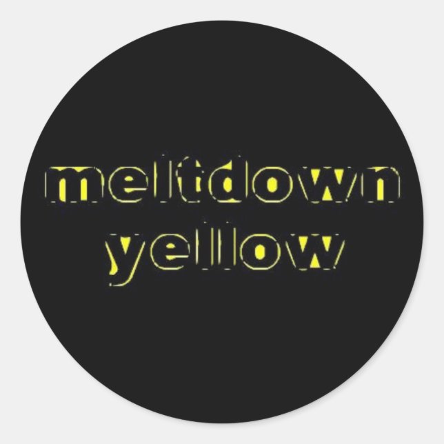 Meltdown Yellow Sticker (Vorderseite)