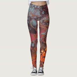 Melted Crayon Serie - Acrylmalerei wie Leggings