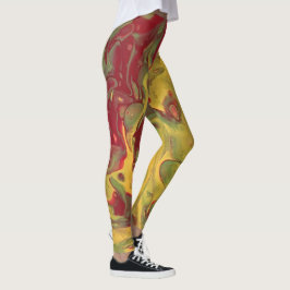 Melted Crayon Serie - Acrylmalerei wie Leggings