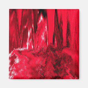 Melted Glitch Red Magnet