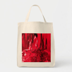 Melted Glitch Red Tragetasche