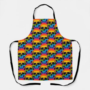 Melthing Rainbow Skull Schürze