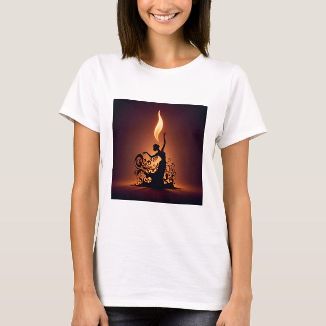 Melting Flamenco Dancer T-Shirt (Vorderseite)