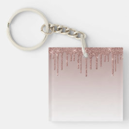 Melting Girly Pink Glitzern Schlüsselanhänger