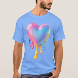 Melting Heart T-Shirt – Glossy Pastel Valentine
