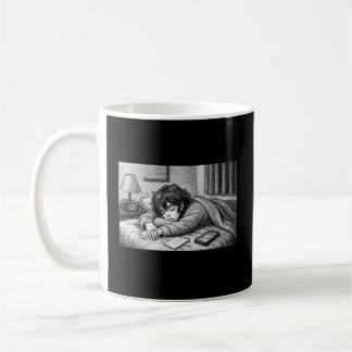 Melting Into Bed • Aesthetic Exhaustion Mug Kaffeetasse