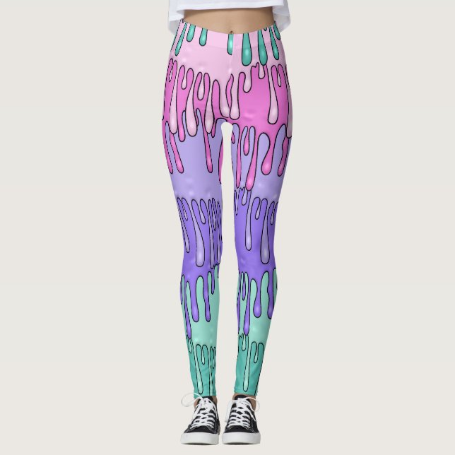 Melting Pastel Goth Leggings (Vorderseite)