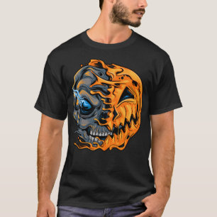 Melting Pumpkin Skull T-Shirt