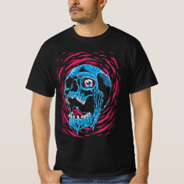 Melting Skull: Psychedelischer Horror T-Shirt