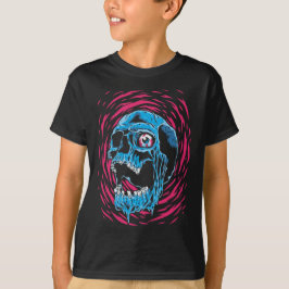 Melting Skull: Psychedelischer Horror T-Shirt