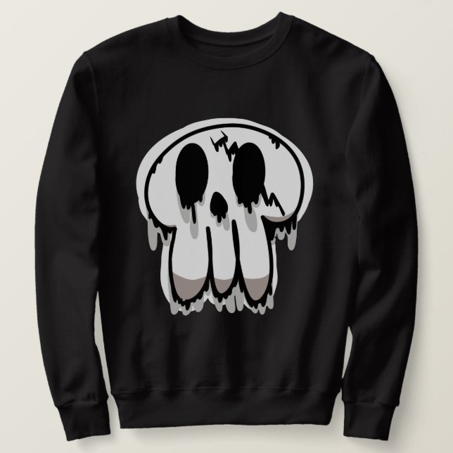 Melting Skull Sweatshirt (Design vorne)