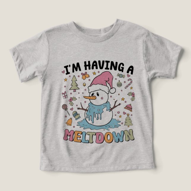 Melting Snowman Holiday Spaß (Design Vorderseite)