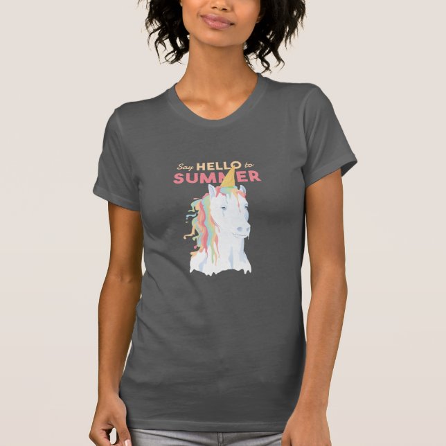 Melting Summer Unicorn T-Shirt (Vorderseite)