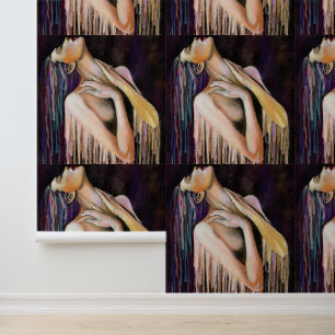 Melting Woman Art Painting Tapete
