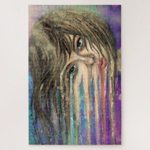Melting Woman Fantasy Puzzle - Malerei
