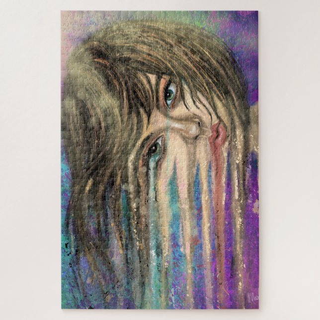 Melting Woman Fantasy Puzzle - Malerei (Vertikal)