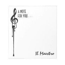 MELTPOINT WHITE Black G-Clef 'Il Maestro' Custom