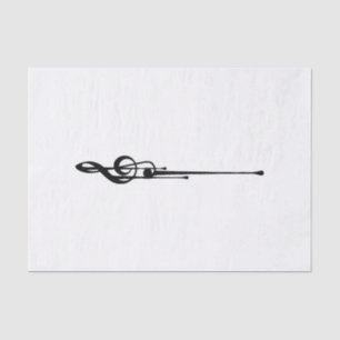 MELTPOINT WHITE Hot Black G-Clef Seidenpapier