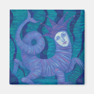 Melusine, Melusina, Fantasie, surreal, Wassergeist Magnet