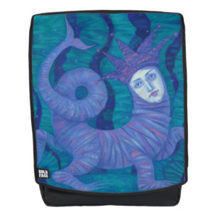 Melusine, Melusina, Fantasie, surreal, Wassergeist Rucksack