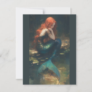 Melusine, mermaid Postkarte