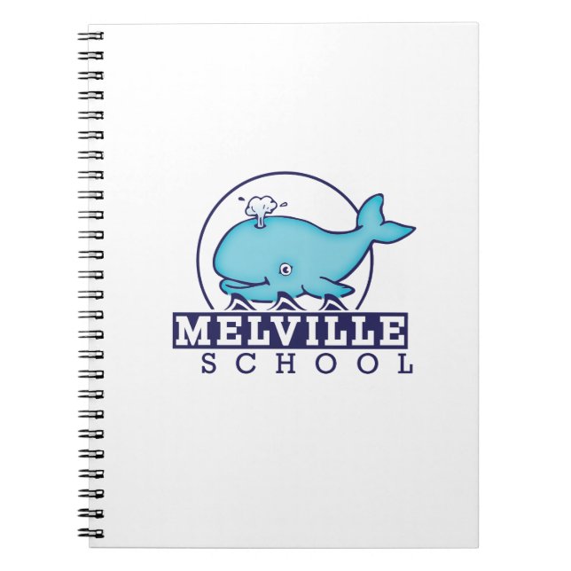 Melville Journal mit Schullogo Notizblock (Vorderseite)