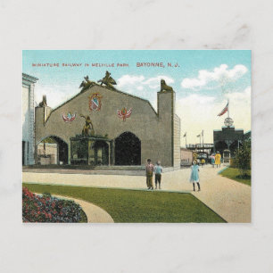 Melville Vergnügungspark, Bayonne NJ Vintage Postkarte
