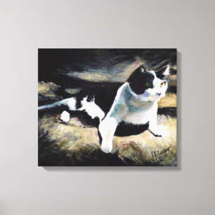Melvin der Katze Fine Art  Leinwanddruck