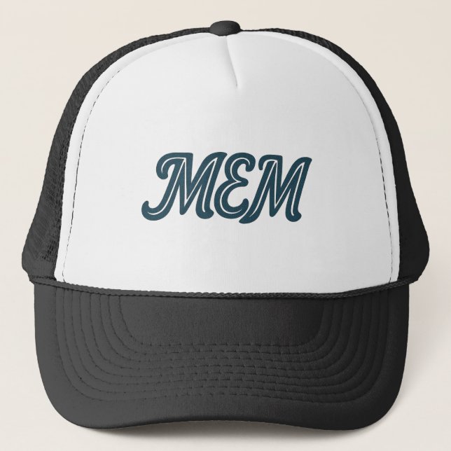 MEM-Memphis-Flughafencode - Memphis International Truckerkappe (Vorderseite)
