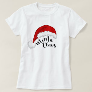 Mema Claus Weihnachten Weihnachtsmann T - Shirt