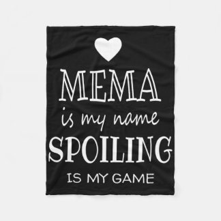 Mema ist mein Name Funny Gaben für Oma Fleecedecke