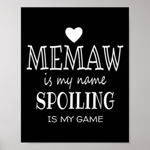 Memaw ist mein Name Oma Spezial Poster