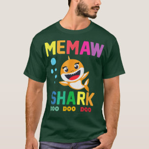 Memaw Shark Memaw Shark Lover Familienmütter Day T-Shirt