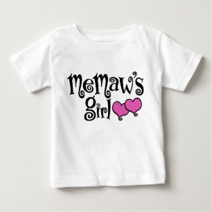 MeMaw's Girl Baby T-shirt